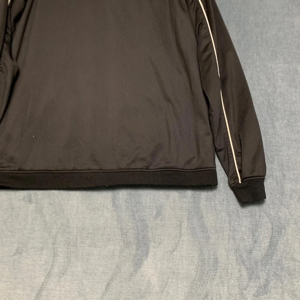 Reebok Track Jacket Men 2XS Black Performance Training Sporty Mock Neck Full Zip